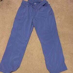 Cherokee Blue Cargo Pants with Elastic Waistband and Relaxed Fit